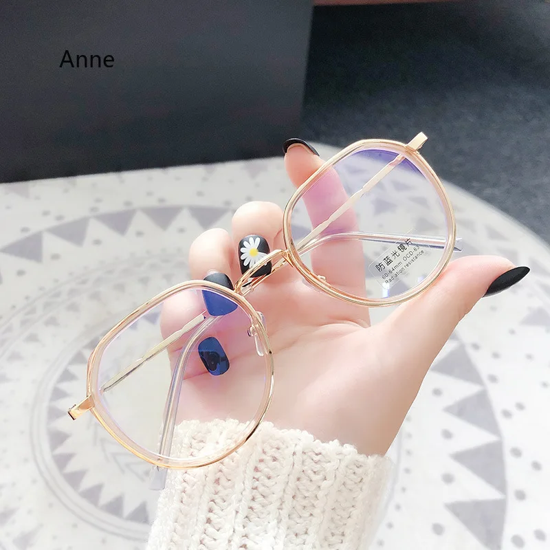 Anti-Blue Light Vintage Glasses Frame 2024 Hexagon Metal Frame Spectacles Fashion Frames Transparent Computer Glasses eyepieces image 4