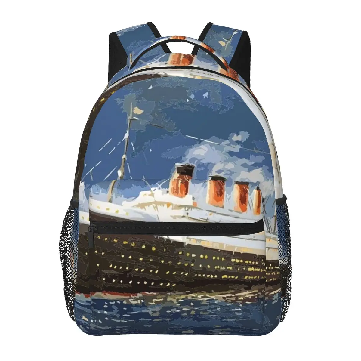 史上最も人気のある船、タイタニック号。-バックパック-男の子-女の子-ブックバッグ-学生-スクールバッグ-ラップトップ-リュックサック-ショルダーバッグ