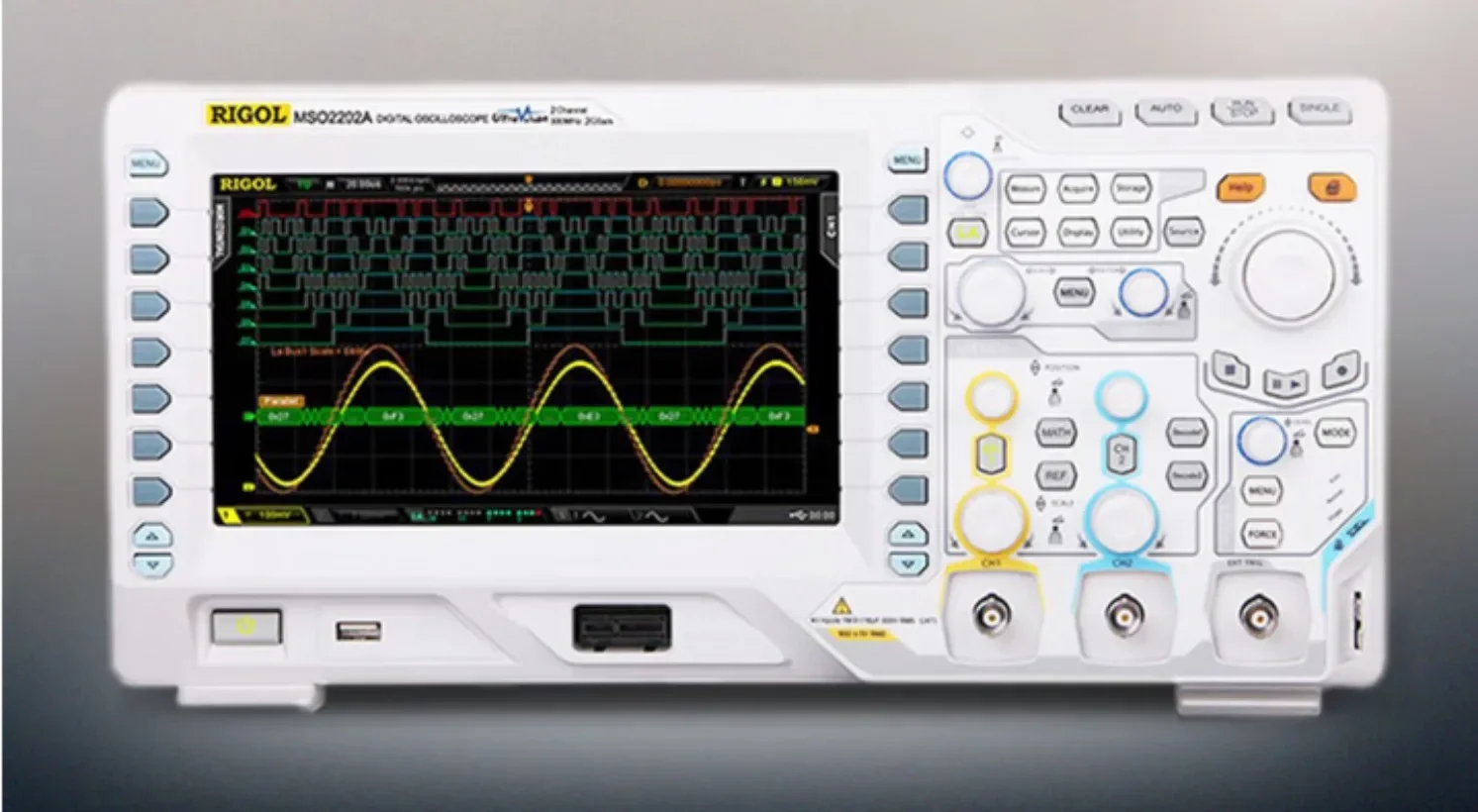 1PC RIGOL MSO2202A  200MHz 2CH Mixed Signal Oscilloscope 1GSa/s#Xing