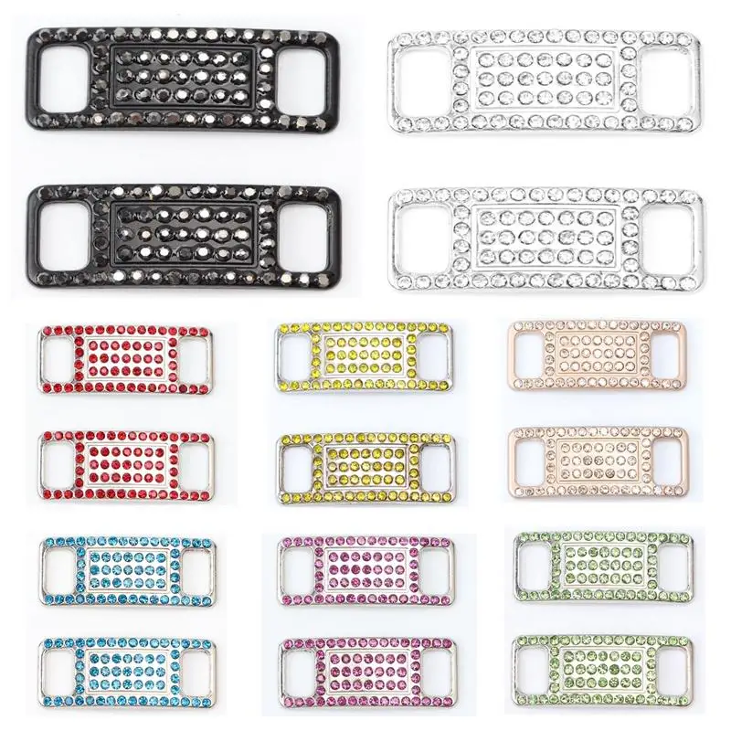 Luxury Rhinestones Shoe Charms AF1 Laces Buckle Quality Metal Shoelaces Decorations Chapa Sneaker Shoes Accessories