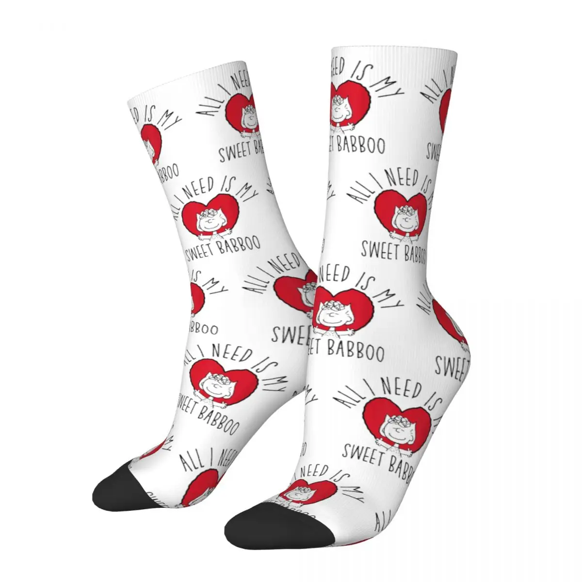 Harajuku Erdnüsse Sally meine süßen Babboo Snoopy Fußball Socken Polyester lange Socken für Unisex rutsch fest