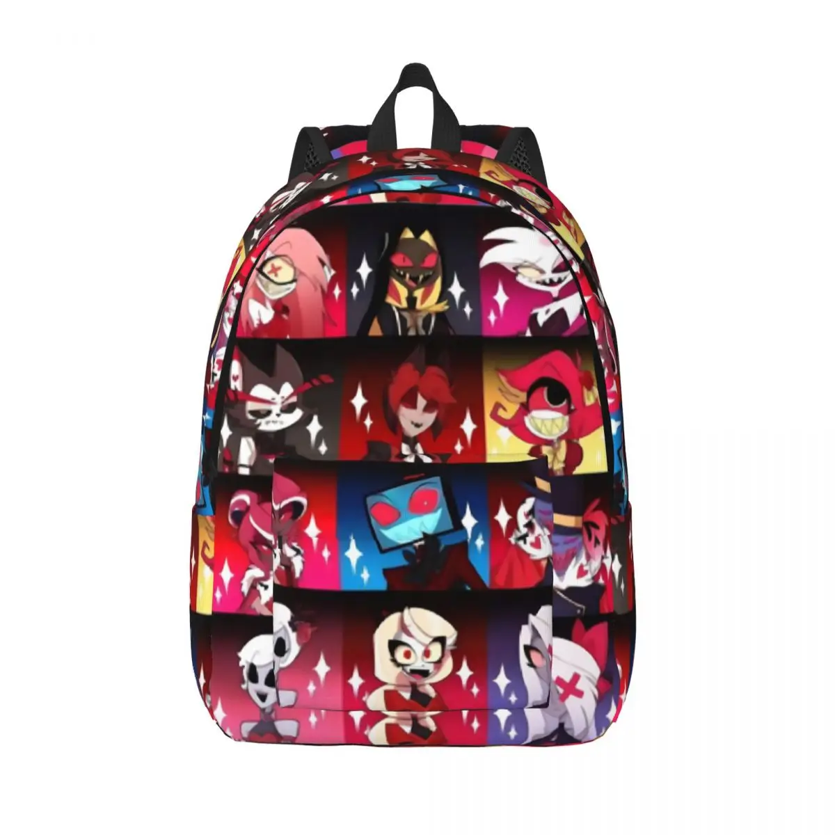 

Hazbin Hotels Adventures Backpack for Men Women Fashion High School Hiking Travel Daypack TV College Shoulder Bag with Pocket