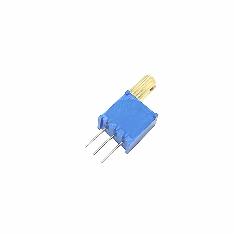 10PCS 3296W Multi-turn Adjustable Potentiometer 103 503 104 203 1K 2K 5K 10K 20K 50K 100K 200K 500K 1M Metal Shaft Long Handle