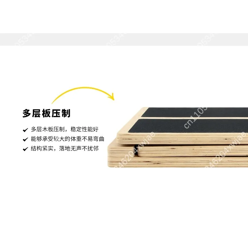 Wooden Calf Stretcher Slant Board Adjustable Incline Leg Stretch Rack for Achilles Tendon Home Gym