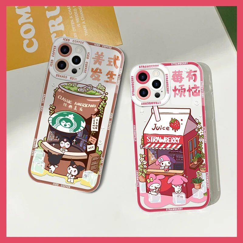 Sanrio Melody Rabbit Phone Case For Xiaomi Redmi Note 13 12 11 Pro Plus 4G 5G 12S 11S 10 10S 9 9S 8 13C 12C 10C Silicone Cover