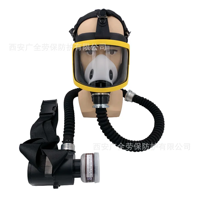 

Electric Air Supply Portable Gas Mask Spray Paint Chemical Pesticide Odor Protection Full Mask Long Tube Respirator