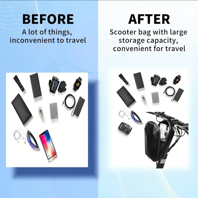 حقيبة سكوتر كهربائية فاخرة من مادة EVA - مقاومة للماء، مثبتة على الأمام، وملائمة آمنة - مثالية للركاب ومتحثون المغامرات