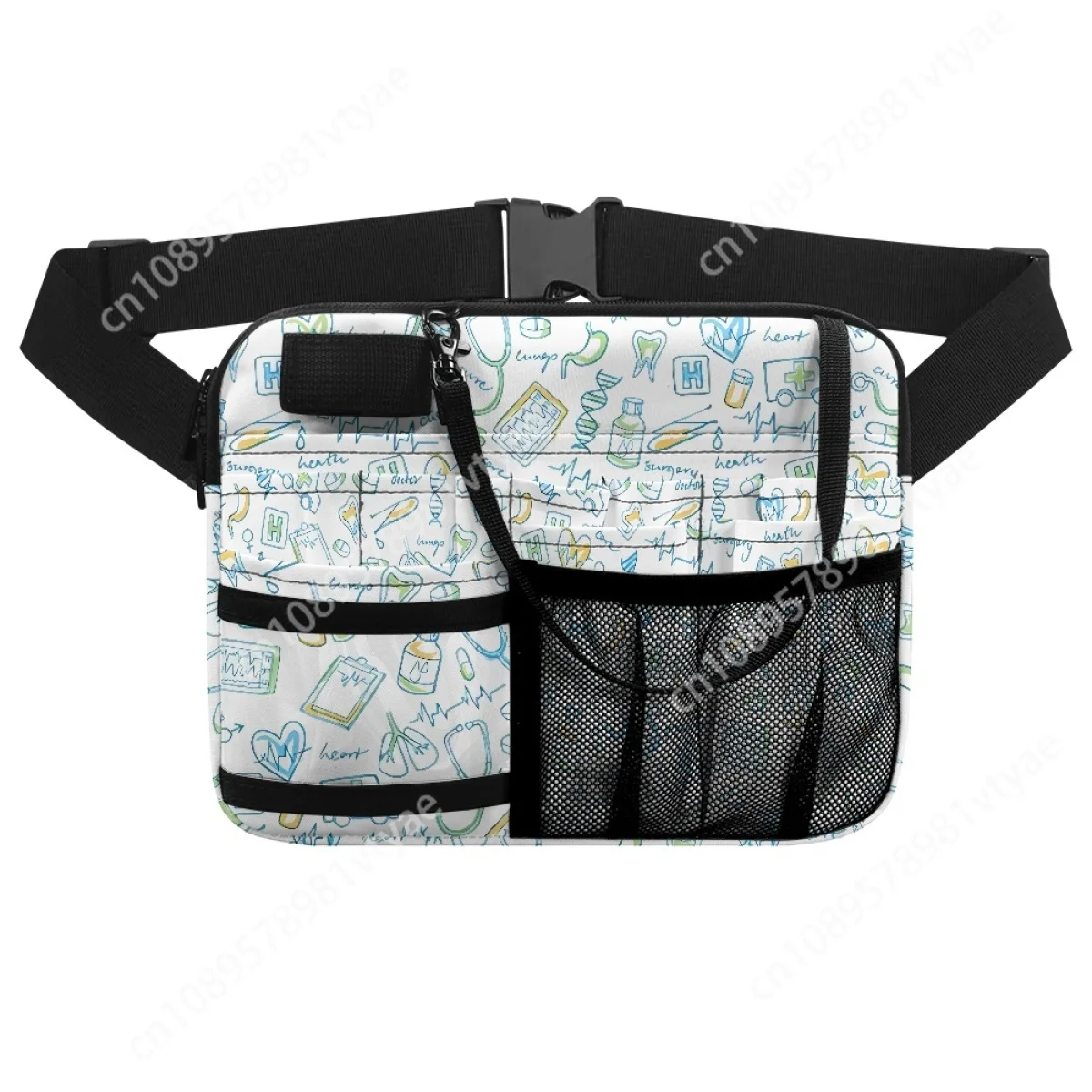 Multi-pocket Nursing Belt Organizer Portable Waist Pouch Tool Storage Bag for Stethoscopes Bandage Scissor Bum Bag Tool Holder