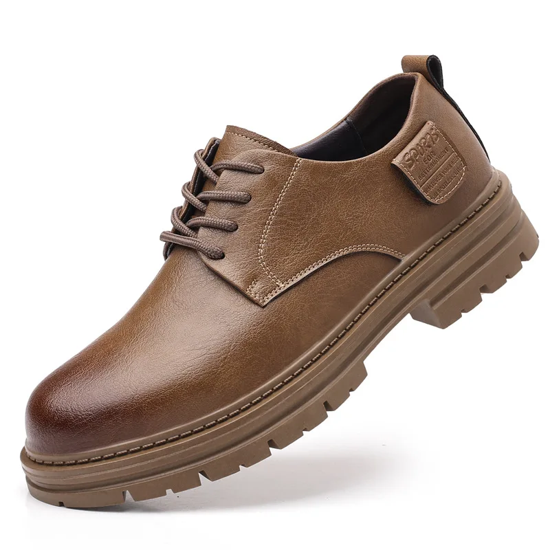 Primavera e autunno da uomo nuove comode scarpe in pelle piccole scarpe da lavoro Casual versatili in stile britannico retrò