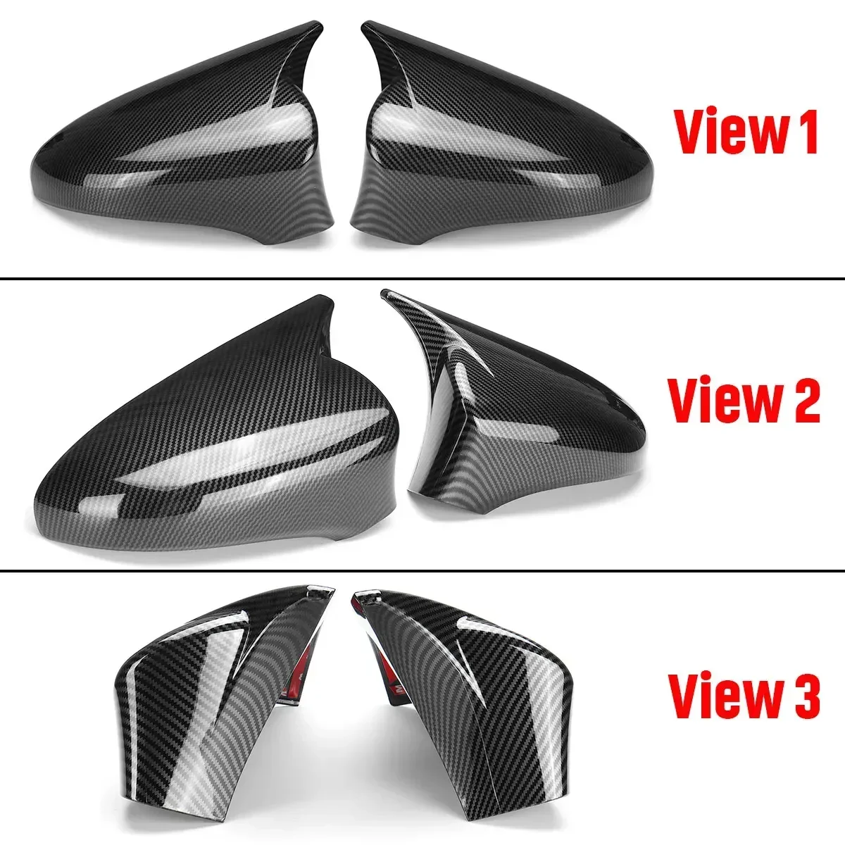 Pair Car Side Rearview Mirror Cover Cap Shell Case For Lexus IS200 250 300 350 2014-2020 M Style Rear View Mirror Cap Body Kit