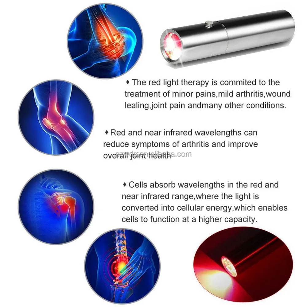 Red Light Infrared Therapy EMS Wound Healing Knee Joint Muscles Pain Relief Treat Inflammation Face & Body Use