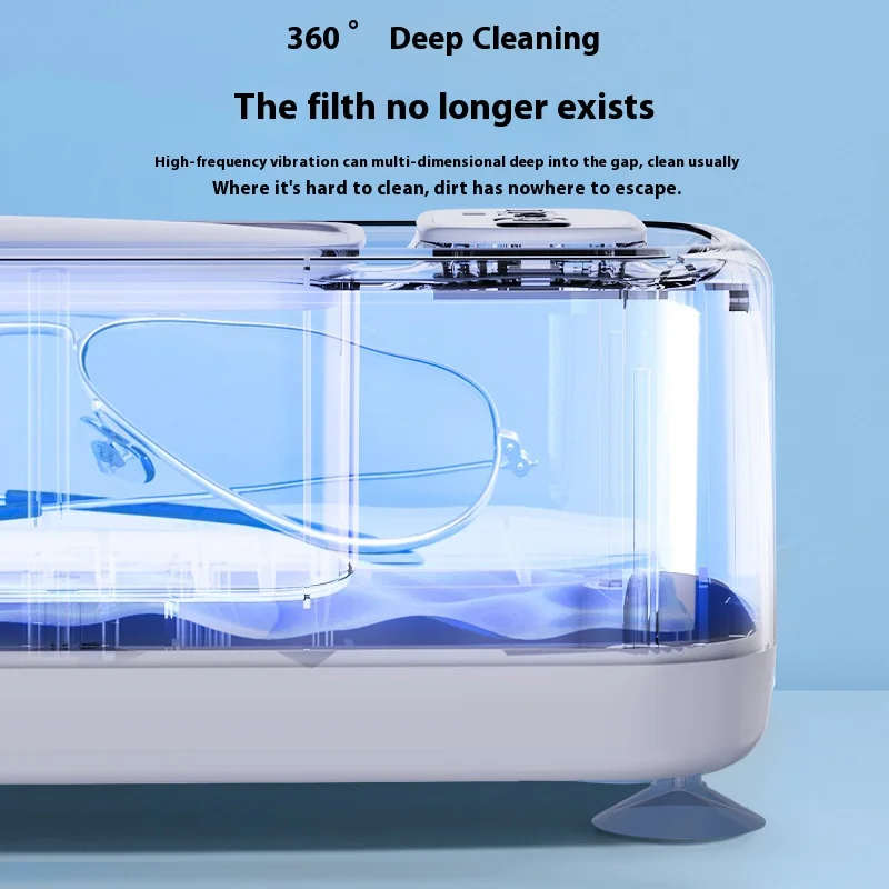 Eyeglasses Cleaner 1PCS Ultrasonic Display Home Portable Automatic Braces Jewelry Pupil Cleaner