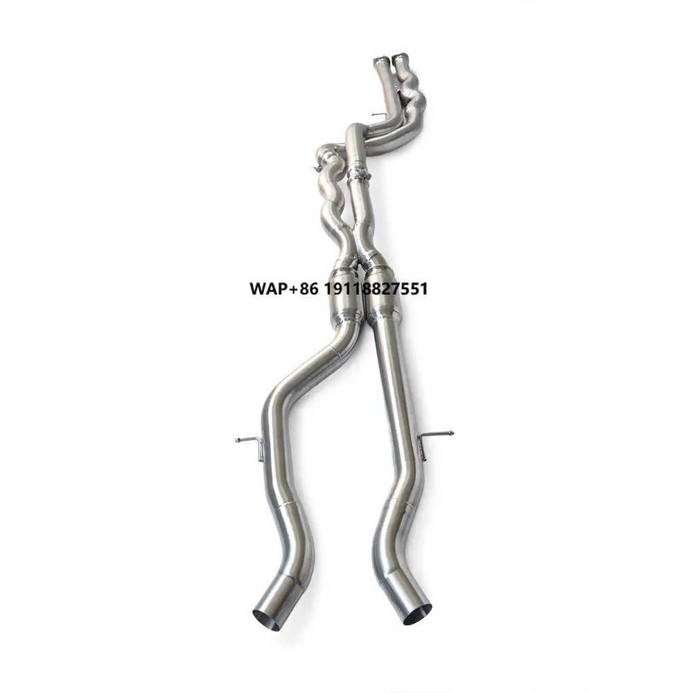 Cuski Stainless Steel Equal Length Mid Section Exhaust for  M3 M4 F80 F82 F83 S55 3.0T 2014-2019 Midpipe Performance Exhaust