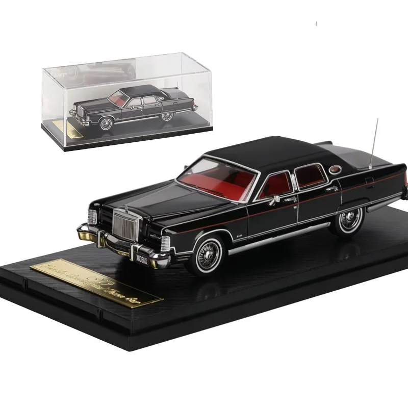 Poème Sun Star & Tuoke 1:64 1979 Lincoln Continental Town, alliage limité, ornements moulés sous pression, jouets personnalisés pour enfants, noël, nouveau, en Stock