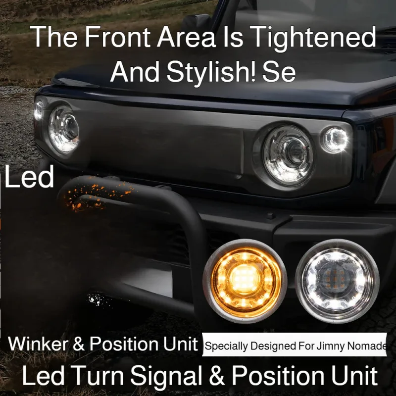 

LED front turn signals 2018+JB64 JB74 Suzuki Jimny (white and yellow) daytime running lights and fro
