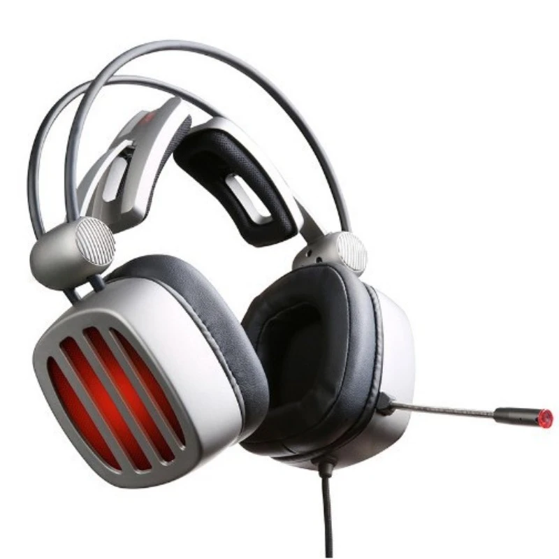 Headset Headset Game Headset Headset Computer mobile game Iron gray e-sports headset