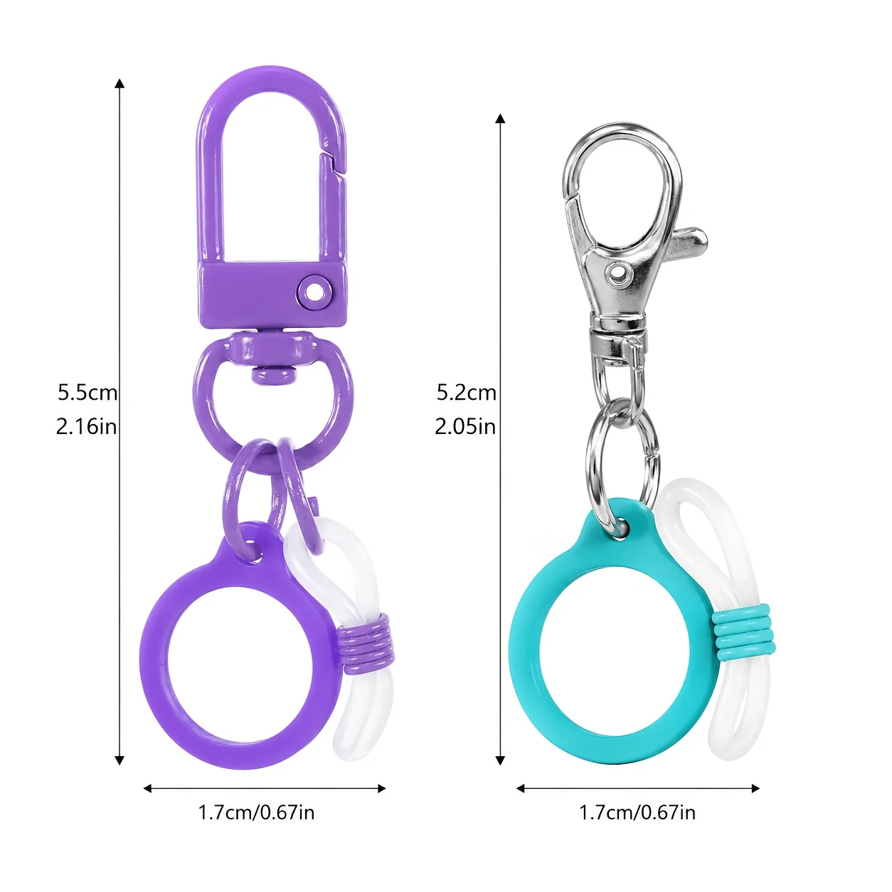 20 Pcs Multifunctional Keychain Pen Holder Clip With Lobster Clasp Hook Anti-Loss Pen Accessories For Eyeglasses Outdoor Office