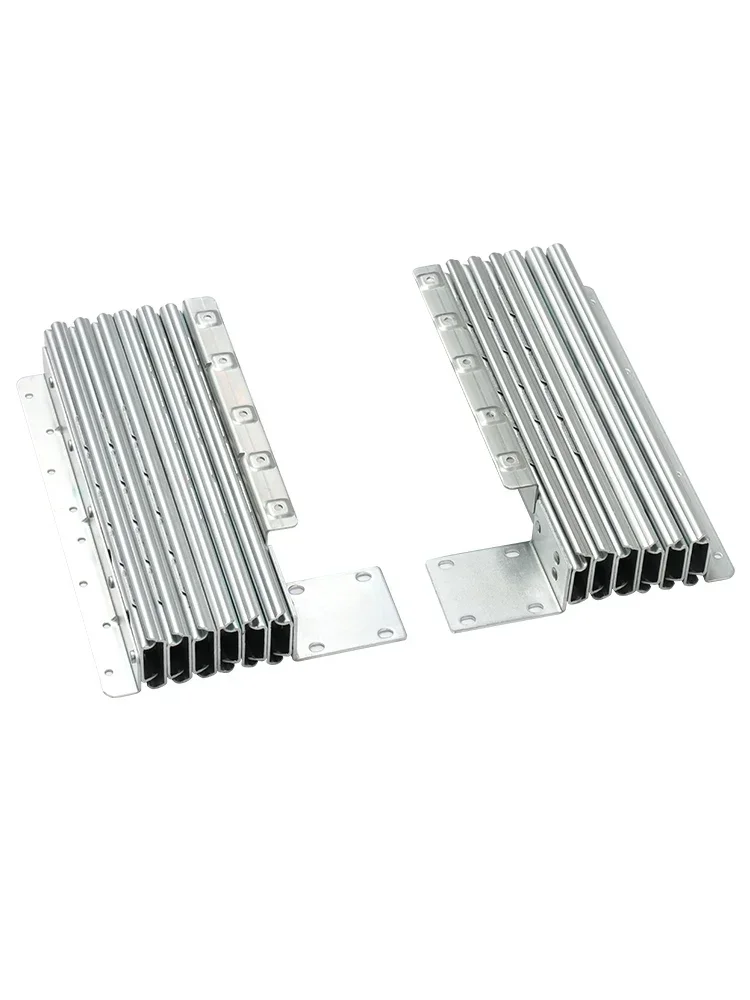 

z Concealed Telescopic Table Slide Rail, Flat Push Folding Pull Guide Rail, Connecting Rail Hardware Accessories