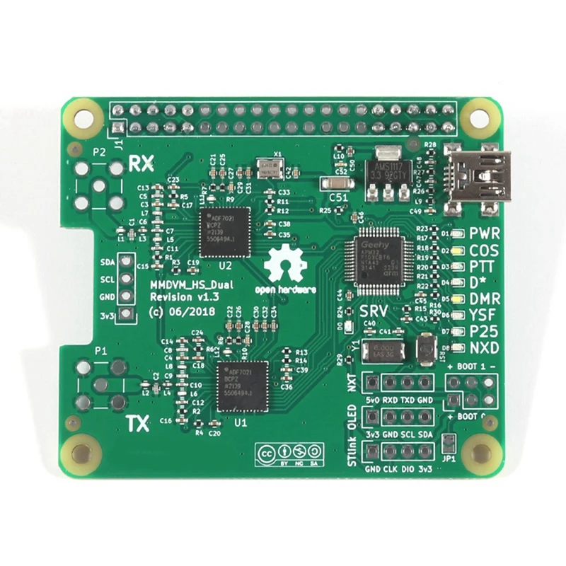 For Raspberry Pi Evaluation Board MMDVM Relay DMR P25 YSF DSTAR Digital Radio Gateway Wireless Hotspot Board Module