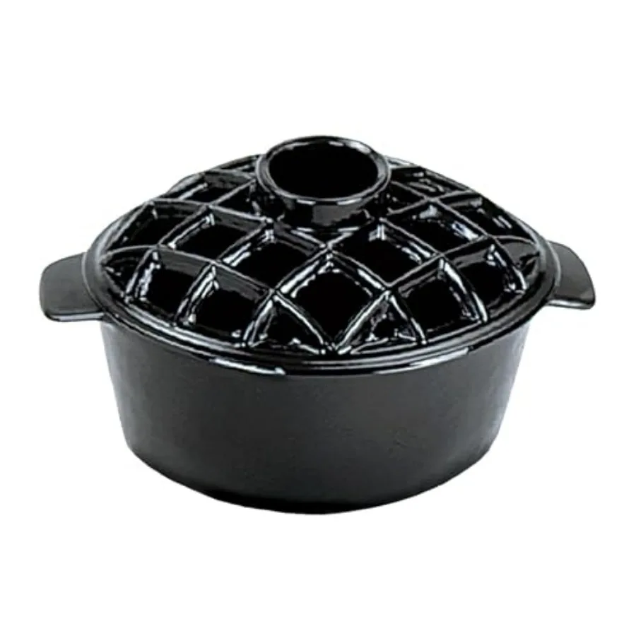 

Black Lattice Top Steamer