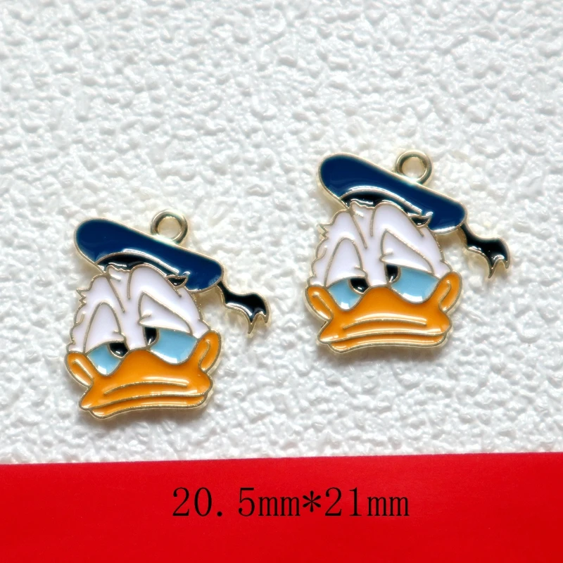 10pcs Cartoon Animal Avatar lega smalto ciondolo moda Kawaii Vivid Charms collana fai da te bracciale orecchini portachiavi accessori