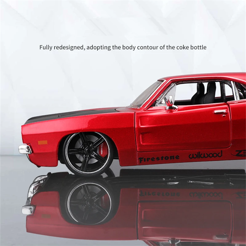 Maisto 1:24 1969 DODGE 충전기 R/T 합금 스포츠카 모델, 다이캐스트 금속 레이싱 카 모델, 시뮬레이션 컬렉션, 어린이 선물