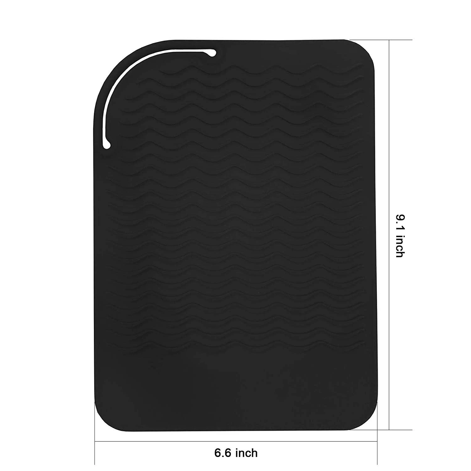 ABGP-Silicone Heat Resistant Travel Mat, Anti-Heat Pad For Hair Straighteners, Curling Irons, Flat Irons And Other Hot Styling T