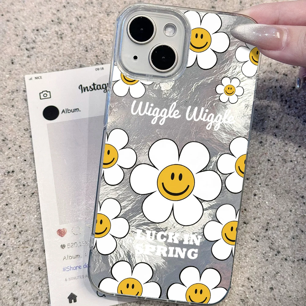 Gletscher-Textur Smiley-Gesich – Phone Cases Hard Bewertung und Preis