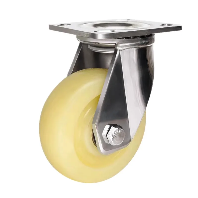 

Medium-sized stainless steel casters Heavy-duty 304 stainless universal wheel Nylon wheel Wear-resistant and waterproof