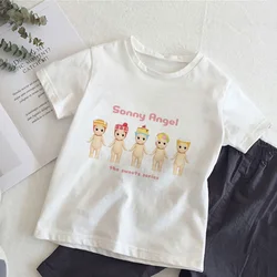 Sonny Angel Children T-shirt Kawaii Summer Tee Shirts Cartoons Casual Clothes Anime Kid Girl Boy Fashion Tops Baby Streetwear