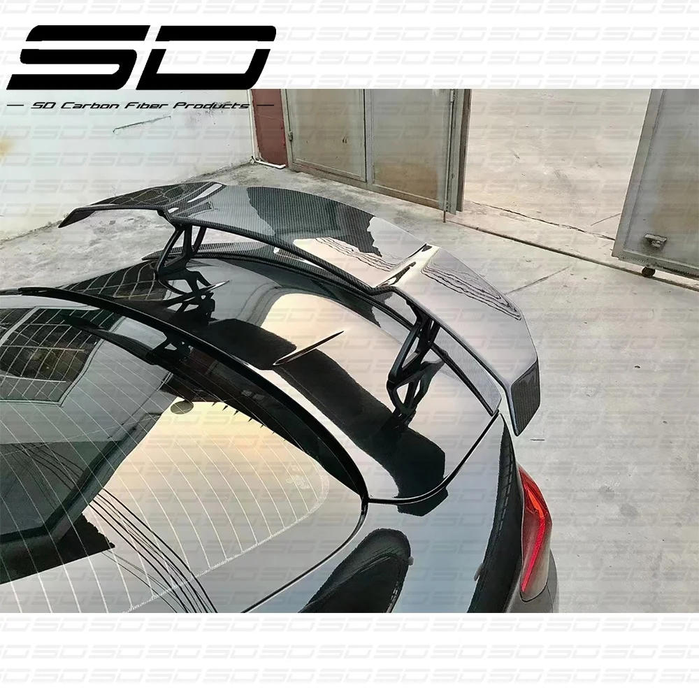 V Style Dry Carbon Fiber Rear Spoiler For  B M W M3 M4 F80 F82 F83 All Car Accessories