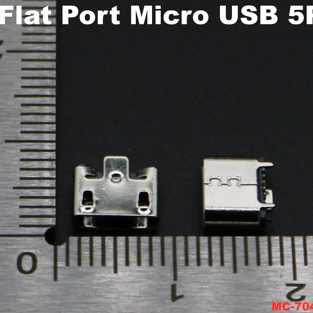 10 Stück gebogene/flache MICRO-USB-Buchse 5-polig 180 Grad Ladeanschluss für Smartphone, GPS, Bluetooth-Player, DIY-Elektrospielzeug – Detail 6