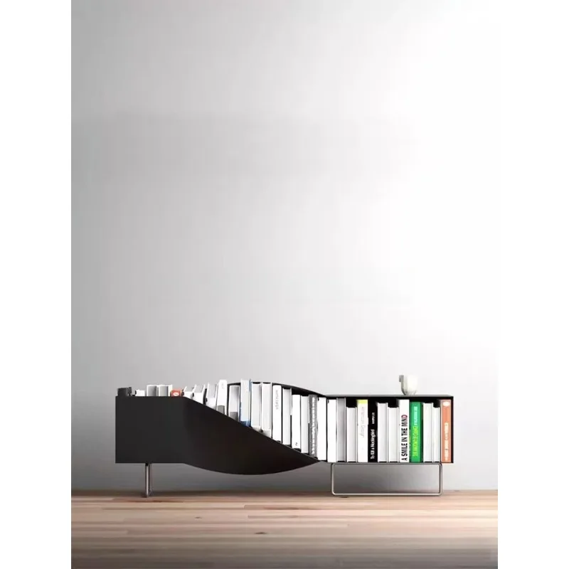 Wind speciaal gevormde gedraaide boekenplank huishoudelijke student eenvoudige boekenopbergkast woonkamer boekenplank