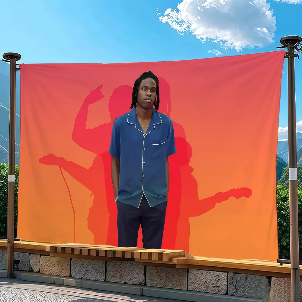 Singer Daniel Caesar Flag Tapestry Outdoor Party Bedroom Living Room Dormitory Decorative Themed Wall Hanging Banner Gift