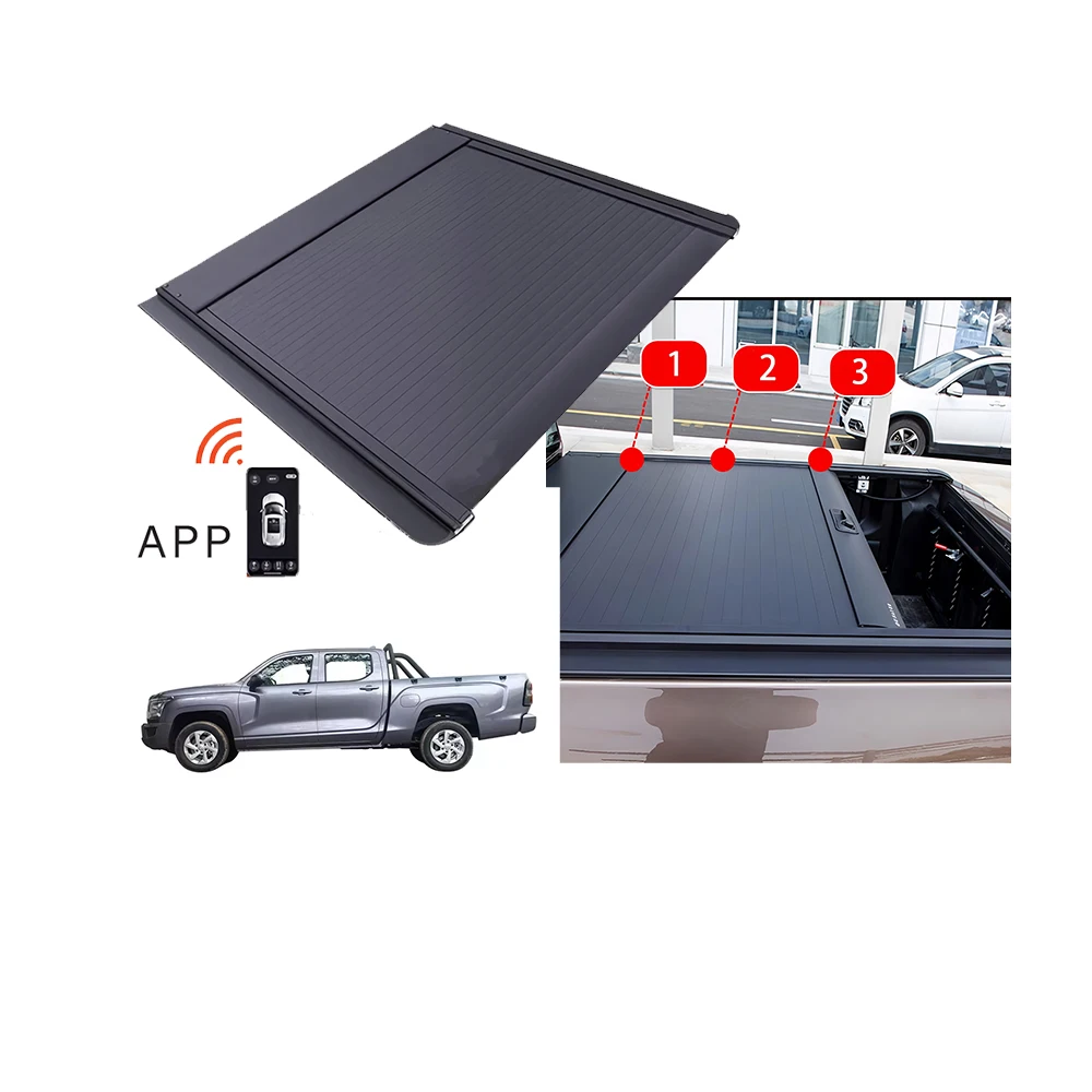 

Электрический выдвижной автоматический жесткий чехол для роликовых жалюзи, водонепроницаемый чехол из алюминиевого сплава для NP300 Byd Shark 6, звукосниматель