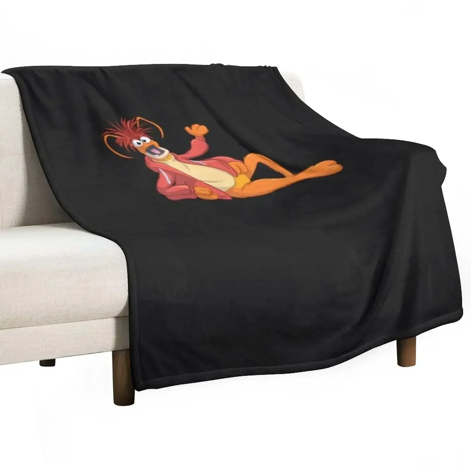 Pepe the King Prawn T-Shirt Throw Blanket Sofa Throw Giant Sofa valentine gift ideas heavy to sleep Blankets