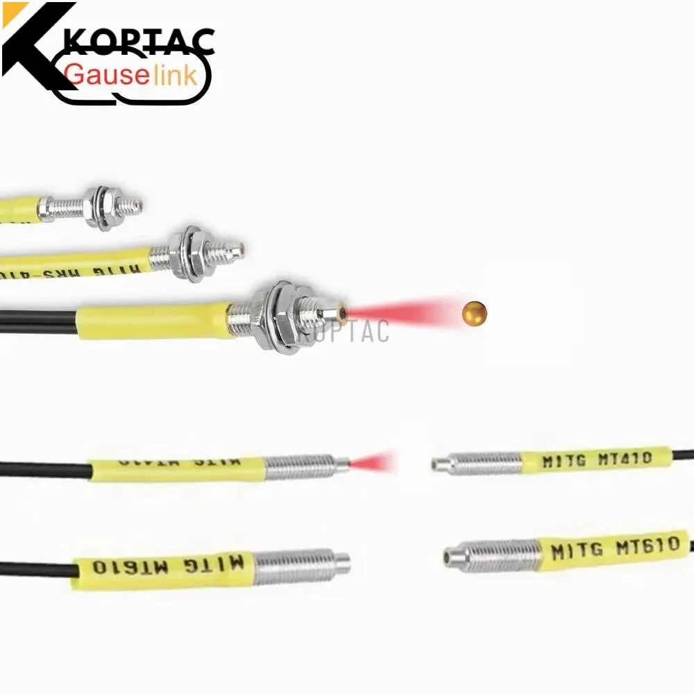 Optical Fiber Sensor Optic For Amplifier Photoelectric Switch High Sensitivity Diffuse-Reflective Through-Beam M3 M4 M6 Thread