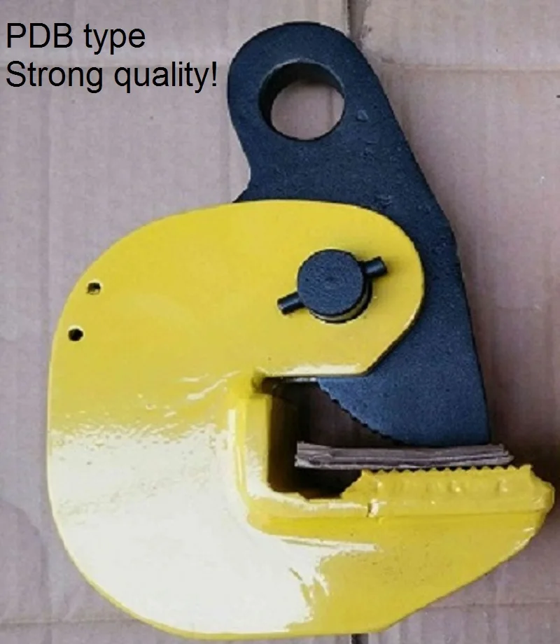 1Ton-5Ton PDB LA type horizontal steel plate lifting clamp L type steel sheet board lifter clip grip claw industrial grade