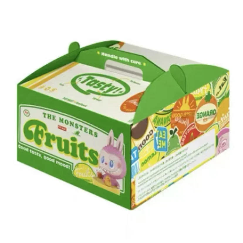 

POPMART The Monsters Labubu Fruit Series Blind Box Cute Anime Figure Mystery Surprise Toy Collectible Doll Desktop Ornament Gift