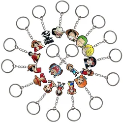 ONE PIECE Cartoon Anime PVC Doll Cars Keychain Pendant for Men and Women's Universal Decorative Products Accessory Birthday Gift
