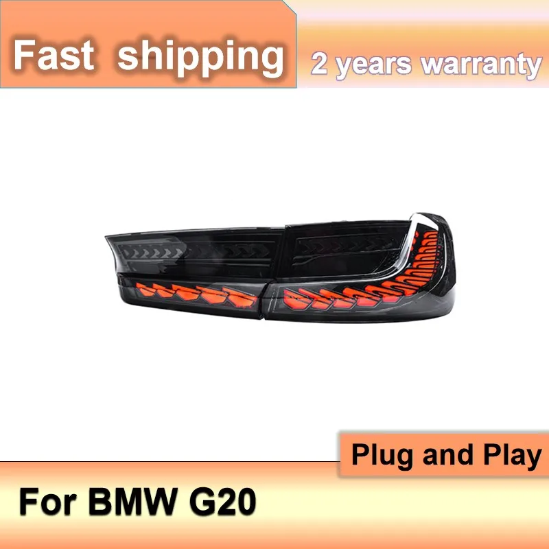 تصفيف السيارة لسيارات BMW G20 الذيل ضوء 2019 2020 G20 الضوء الخلفي BMW G20 أضواء خلفية G28 3 سلسلة الخلفية DRL الضباب الفرامل بدوره إشارة ريفير #2