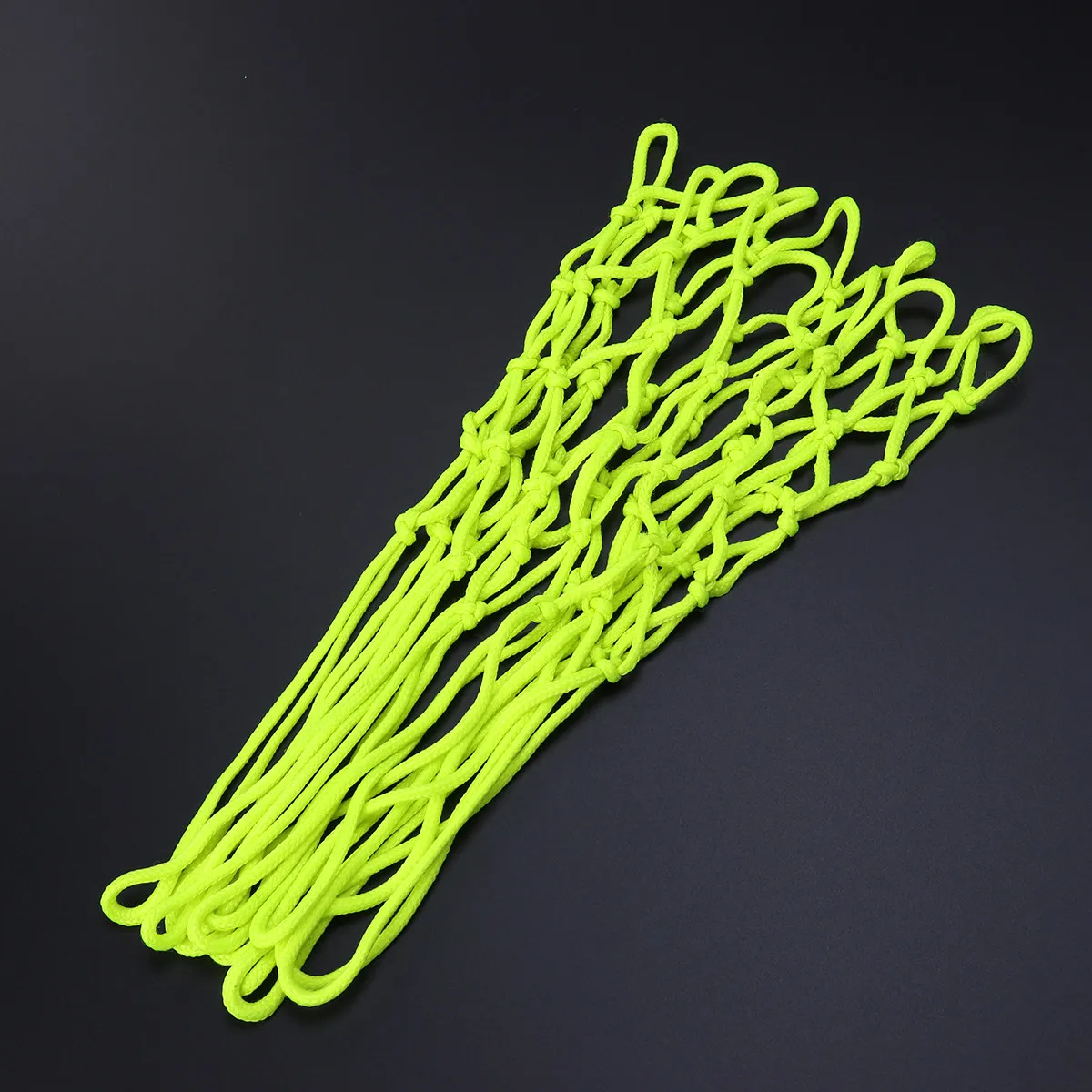 

Night Glowing Luminous Basketball Net Green High-Density Nylon Heavy Duty For Standard Rim Indoor Outdoor Courts Team
