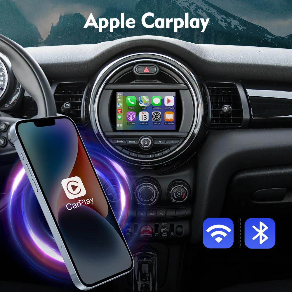 EBILAEN Wireless Carplay box For MINI Cooper F55 F56 F54 F57 F60 Countryman Hardtop John  with BIS system Android Auto AirPlay