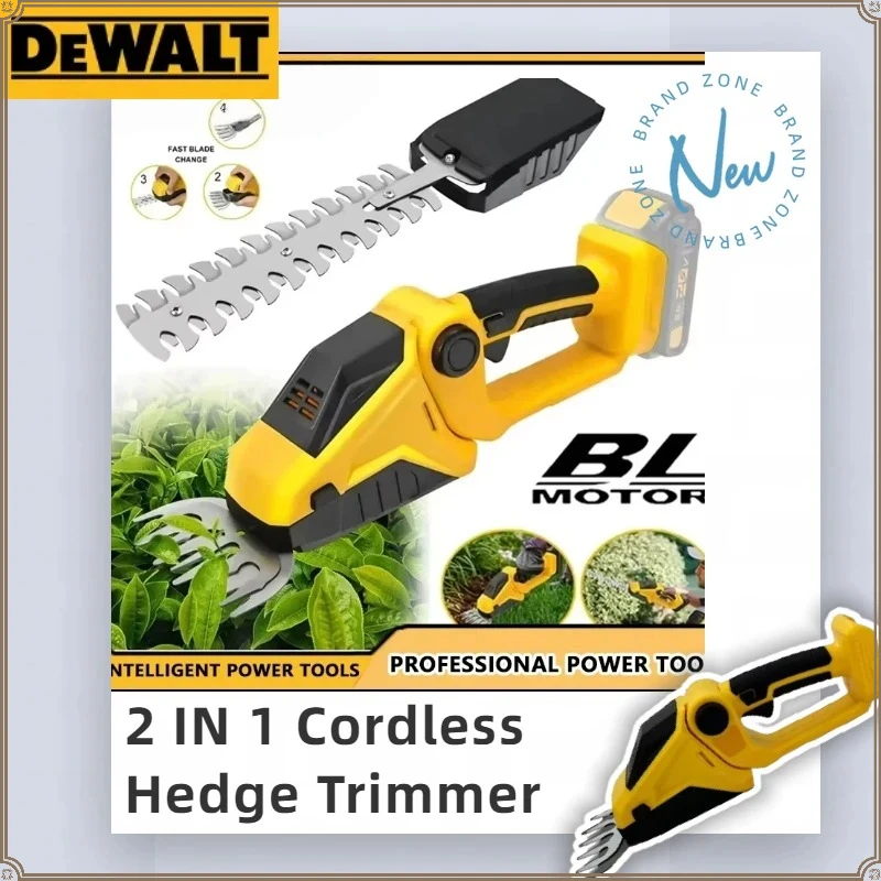 

Аккумуляторный кусторез-ножницы Dewalt 2-в-1 для живой изгороди и травы, садовый инструмент, работающий от аккумулятора Dewalt