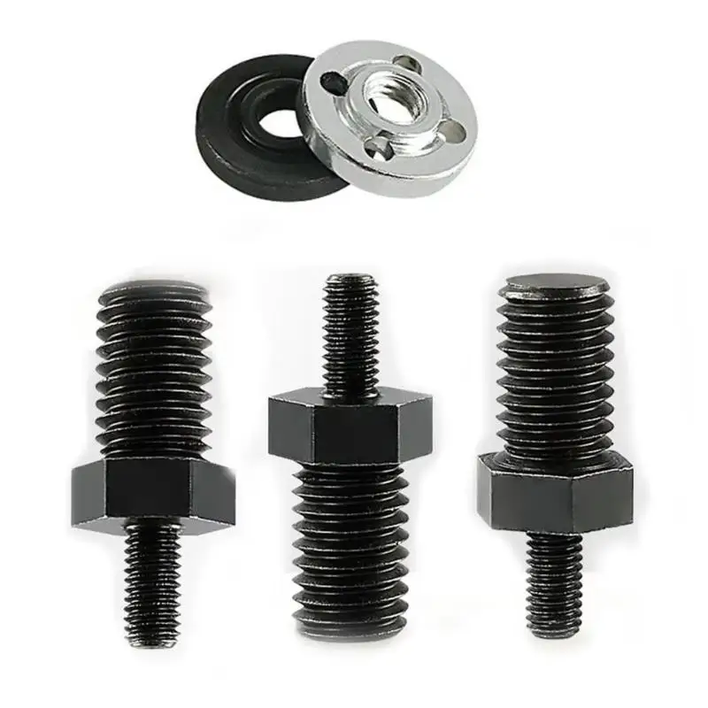 1 Set M5 To M10 Mini Angle Grinder Grinding Adapter Rod With Pressure Plate For 3inch Electric Drill Conversion For DIY Project