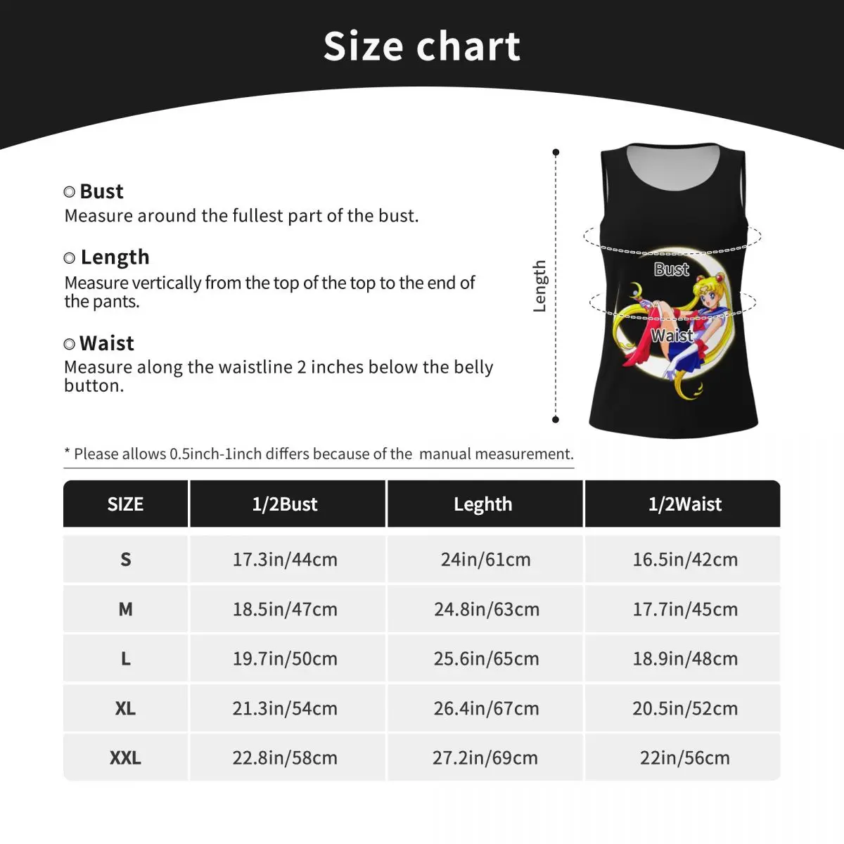 Aangepaste Anime Moon Girl Workout Tank Tops Vrouwen Japanse Shojo Manga Sailor Snel Droog Mouwloze Yoga Shirts