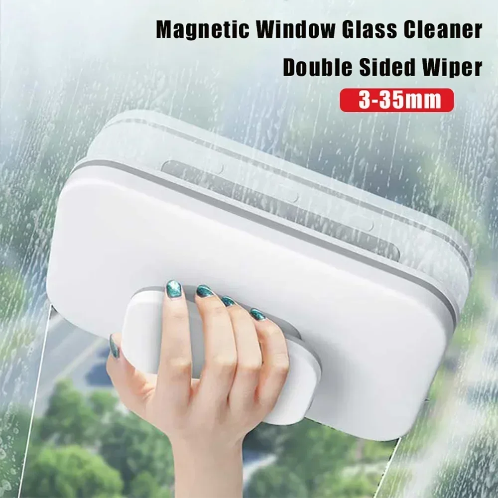 

3-45mm Magnetic Window Cleaner Double Side Window Wiper Glass Cleaner Brush for Washing Windows Outside Household Cleaning Tool