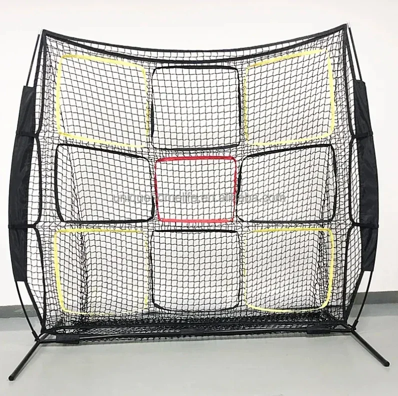 2026 Portable 7ftX7ft Disc Baseball Golf Training Net with 9 Targets Practice Net for Backyard  Indoor Outdoor Game