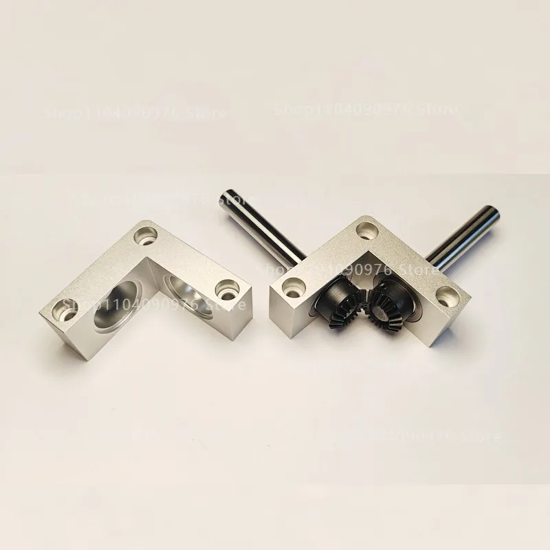 8/10Mm Outlet Shaft, Right Angle Rotator Small 90 Degree 1:1 Gearbox Bevel Gear