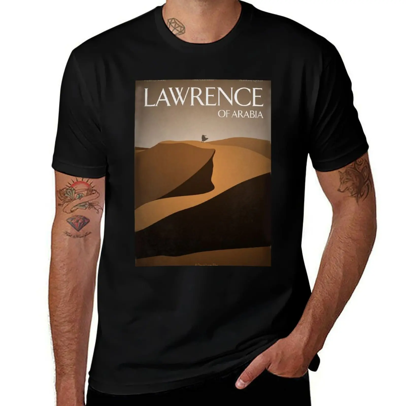 

Lawrence of Arabia by David Lean Movie Poster T-Shirt Durable Work Wear T-Shirt
